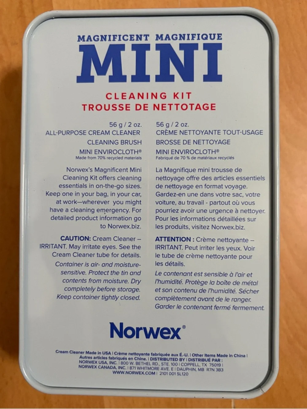 Norwex Mini Cleaning Kit in Tin
